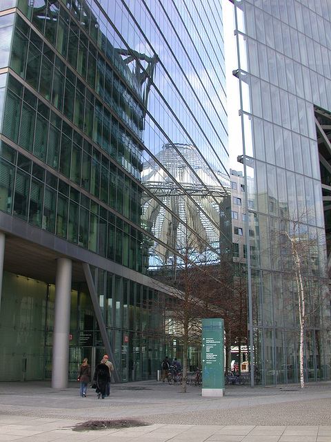 Reflection of Sony Center