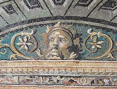 Detail of the Drinking Contest Mosaic from Antioch in the Princeton University Art Museum, August 2009