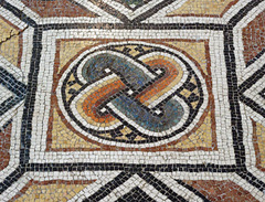 Detail of the Drinking Contest Mosaic from Antioch in the Princeton University Art Museum, August 2009