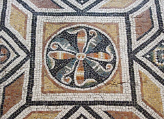 Detail of the Drinking Contest Mosaic from Antioch in the Princeton University Art Museum, August 2009