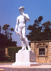 Michelangelo's David in Forest Lawn, 2001