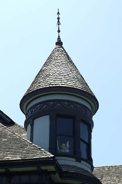 Detail of a Turret of a Victorian House in Los Angeles, July 2008