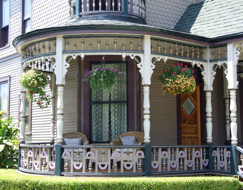 Detail of a Porch on a Victorian House in Los Angeles, July 2008
