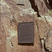 Plaque at Separation Canyon