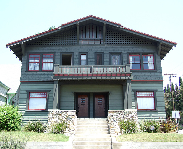 Green Two-Family House in Los Angeles, July 2008