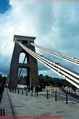 Clifton Bridge, Picture 2, Edited Version, Bristol, England (UK), 2012