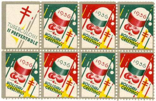 Tuberculosis Is Preventable - Holiday Greetings, 1936