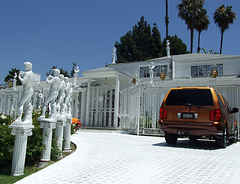 Detail of Youngwood Court, the "David House" in Los Angeles, July 2008