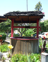 Wishing Well in the Front Yard of the Japanese-Style House in Los Angeles, July 2008