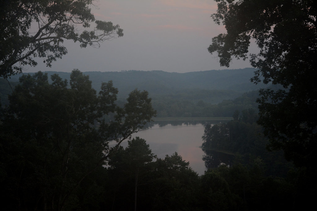 Lake Hope summer sunset