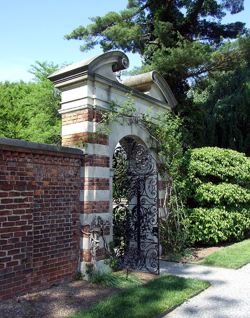 The Gate to the Walled Garden in Old Westbury Gardens, May 2009
