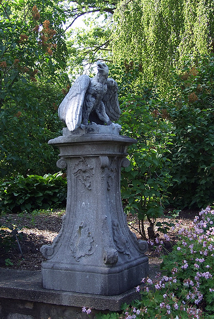 Eagle Sculpture in Old Westbury Gardens, May 2009