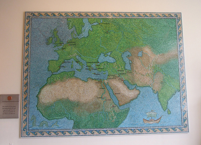 Mosaic Map of the Ancient World in the Walters Art Museum, September 2009