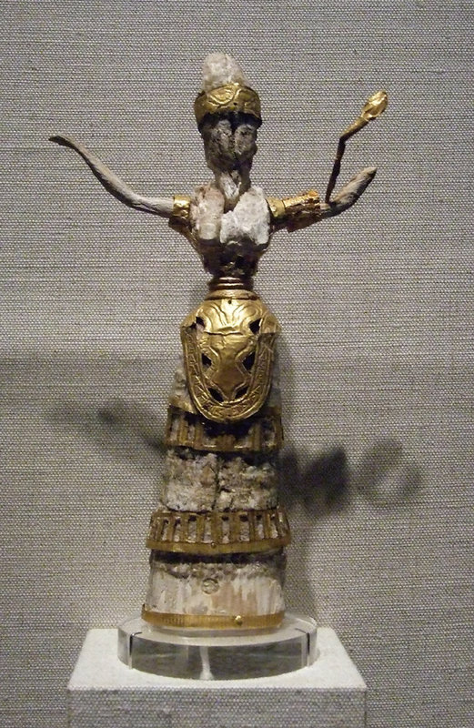 Minoan Goddess or Priestess in the Walters Art Museum, September 2009