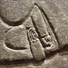 Detail of an Assyrian Winged Protective Deity in the Boston Museum of Fine Arts, June 2010