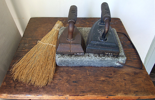 Whisk Broom and Irons at Old Bethpage Village Restoration, May 2007