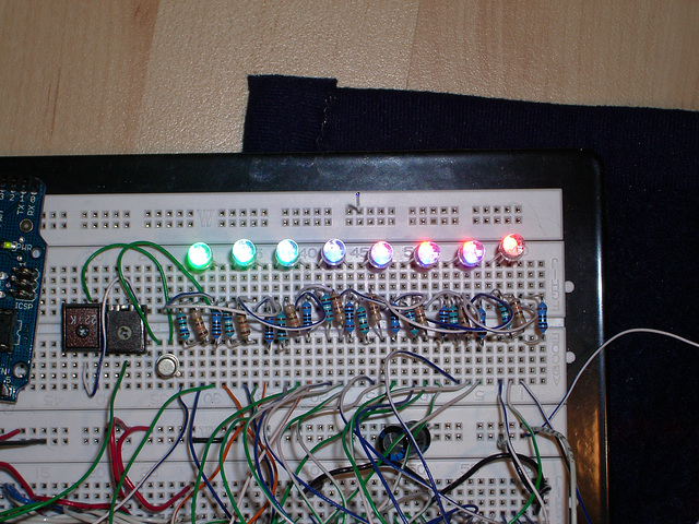 High power RGB LED matrix prototype