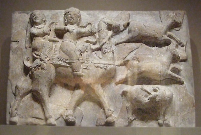 Plaque with Sasanian King Bahram V Hunting in the Boston Museum of Fine Arts, June 2010