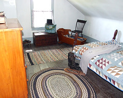 Upstairs Bedroom in the Conklin House in Old Bethpage Village Restoration, May 2007