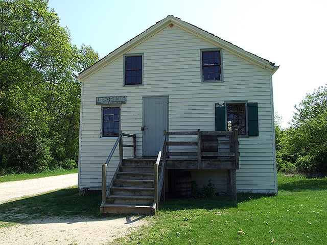 Side of Luyster's General Store in Old Bethpage Village Restoration,  May 2007