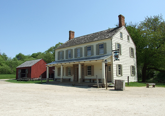 The Exterior of the Noon Inn in Old Bethpage Village Restoration,  May 2007