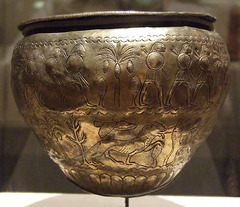 Phoenician Bowl Embossed with Warriors and Hunters in the Boston Museum of Fine Arts, June 2010