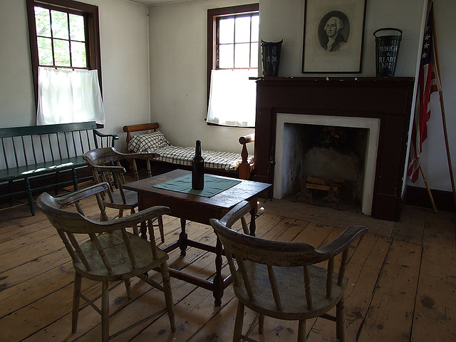 Upstairs Meeting Room in the Noon Inn in Old Bethpage Village Restoration, May 2007