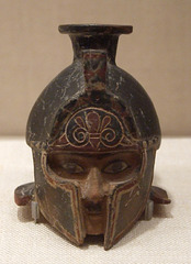 Perfume Vase in the Form of a Head of a Helmeted Warrior in the Boston Museum of Fine Arts, June 2010