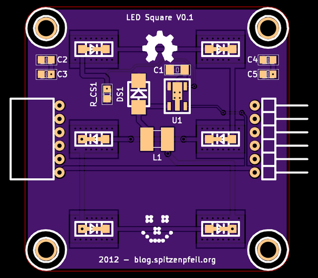 LED-Square PT4115 - early proto