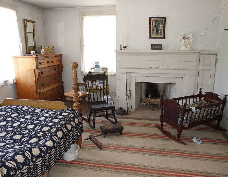 Bedroom in the Noon Inn in Old Bethpage Village Restoration,  May 2007