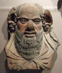 Etruscan Antefix with the Head of Silenus in the Walters Art Museum, September 2009