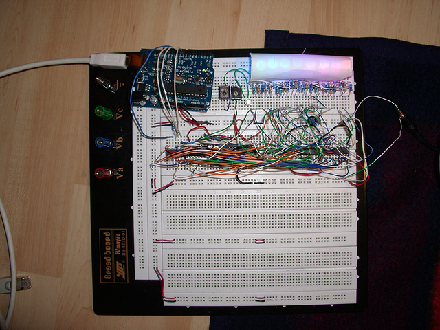 High power RGB LED matrix prototype