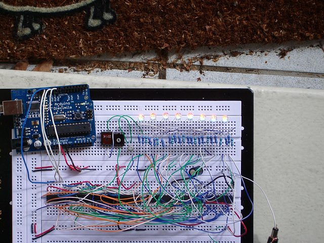 High power RGB LED matrix prototype