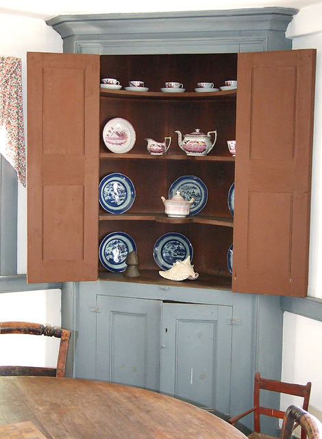 Pantry in the Dining Room of the White & Red House in Old Bethpage Village Restoration, May 2007