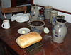 Bread & Pottery in the White & Red House in Old Bethpage Village Restoration, May 2007