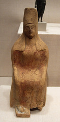 Seated Woman or Goddess Wearing a Polos in the Boston Museum of Fine Arts, June 2010