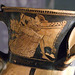 Detail of a Cup in the Shape of a Donkey's Head by the Brygos Painter in the Boston Museum of Fine Arts, June 2010