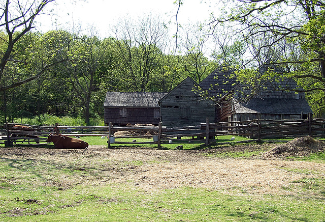 The Powell Farmyard in Old Bethpage Village Restoration, May 2007