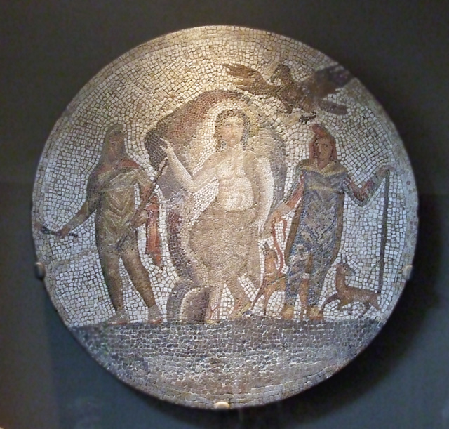 Fragment of a Mosaic with Mithras in the Walters Art Museum, September 2009