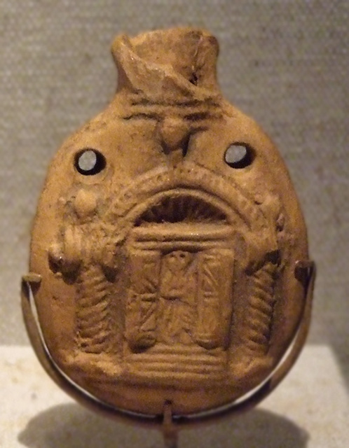 Byzantine Pilgrim Flask in the Walters Art Museum, September 2009