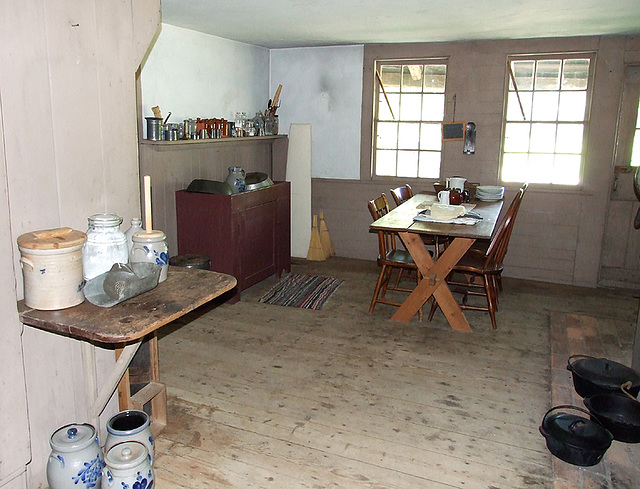 Kitchen in the Powell Farm in Old Bethpage Village Restoration, May 2007