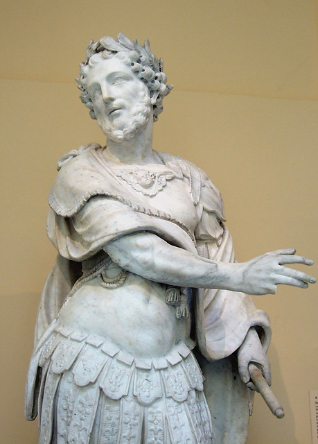 Detail of a Roman Emperor in the Walters Art Museum, September 2009