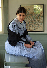 Teacher in the One Room Schoolhouse in Old Bethpage Village Restoration, May 2007