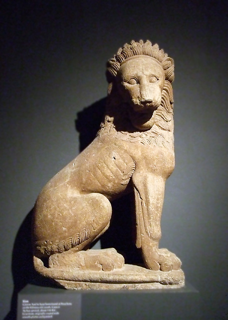 Lion in the Boston Museum of Fine Arts, October 2009