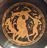 Detail of a Kylix with Satyrs and Maenads by Douris in the Boston Museum of Fine Arts, June 2010