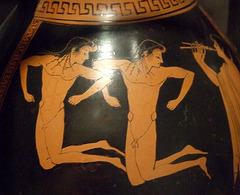 Detail of the Pelike with Boys Jumping by an Artist in the Circle of Euphronios in the Boston Museum of Fine Arts, October 2009
