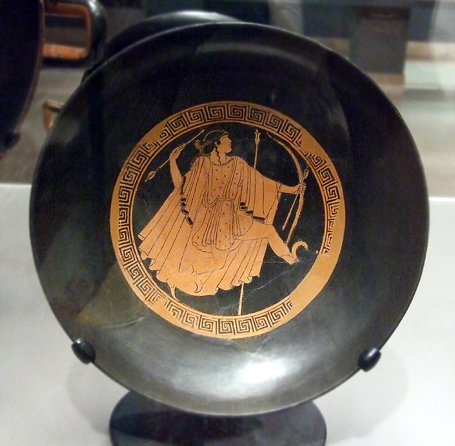 Kylix with Apollo by the Brygos Painter in the Boston Museum of Fine Arts, June 2010
