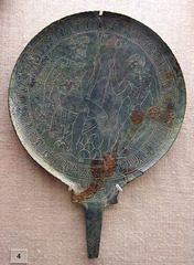 Etruscan Mirror with Poseidon and Glaukos in the Boston Museum of Fine Arts October 2009