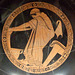 Detail of a Kylix by Douris with a Woman Washing her Hands in the Boston Museum of Fine Arts, June 2010