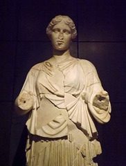 Detail of a Statue of a Muse in the Capitoline Museum, July 2012
